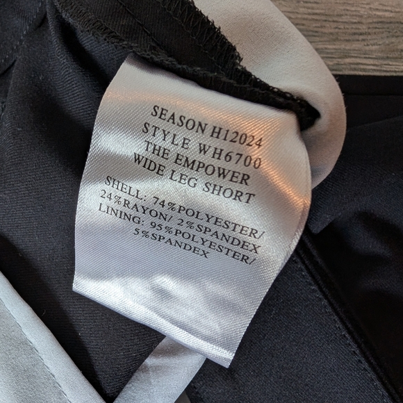 WILDFANG The Empower Wide Leg Short Black Plus Size 22W - Picture 8 of 12